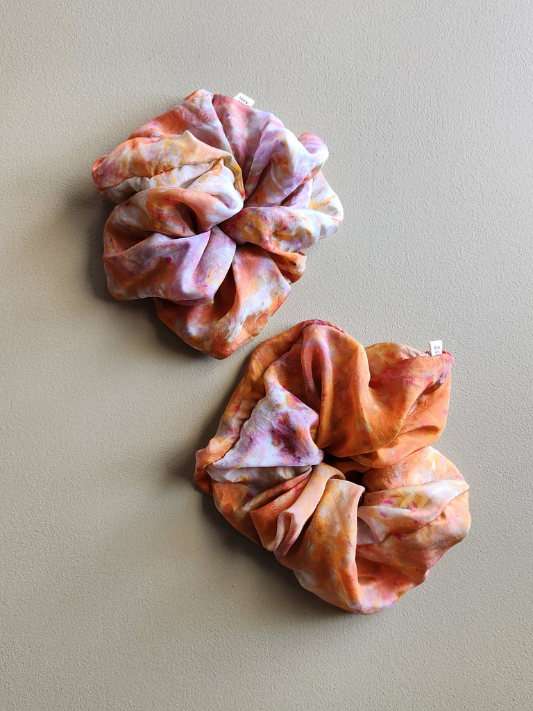 Confetti Giant Silk Scrunchie - Flame