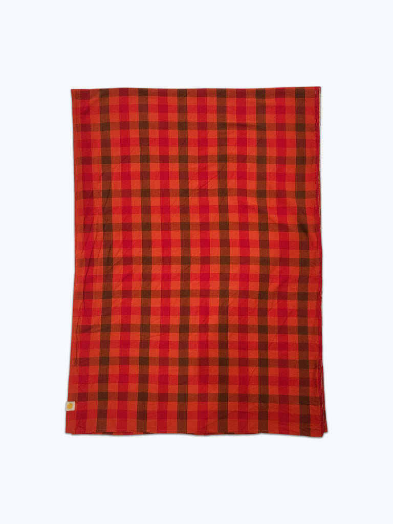 Chunky Plaid Tablecloth - Scarlet