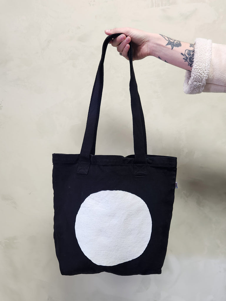 Everyday Canvas Circle Tote - Black