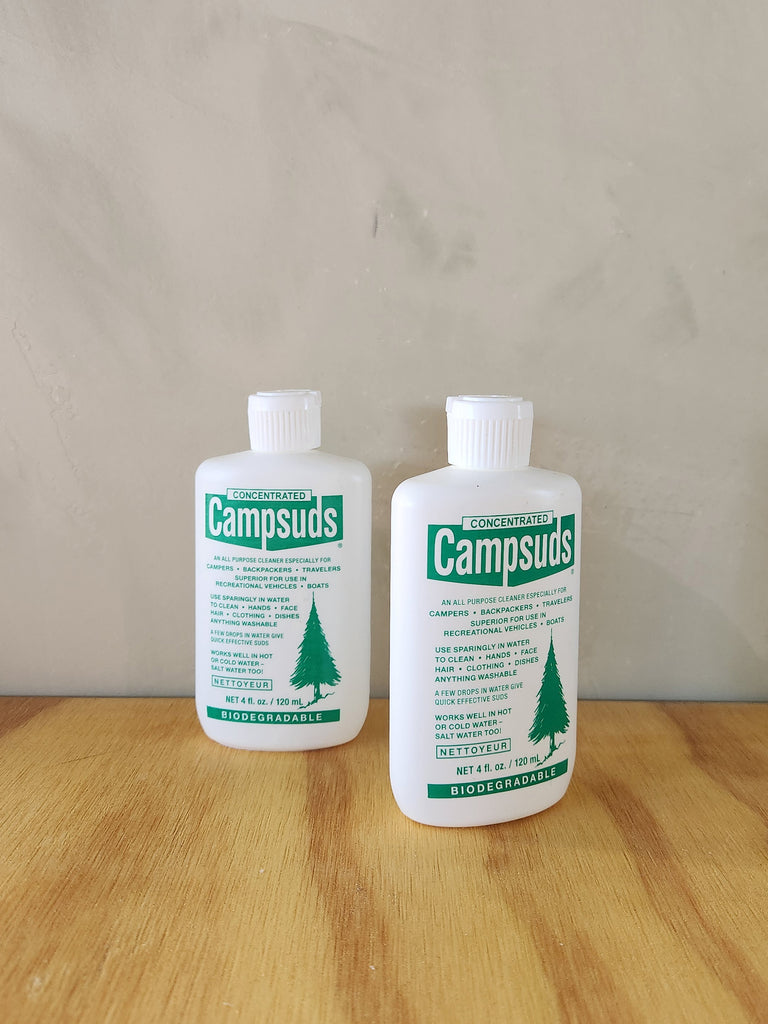 A 2oz bottle of liquid biodegradable all purpose soap.