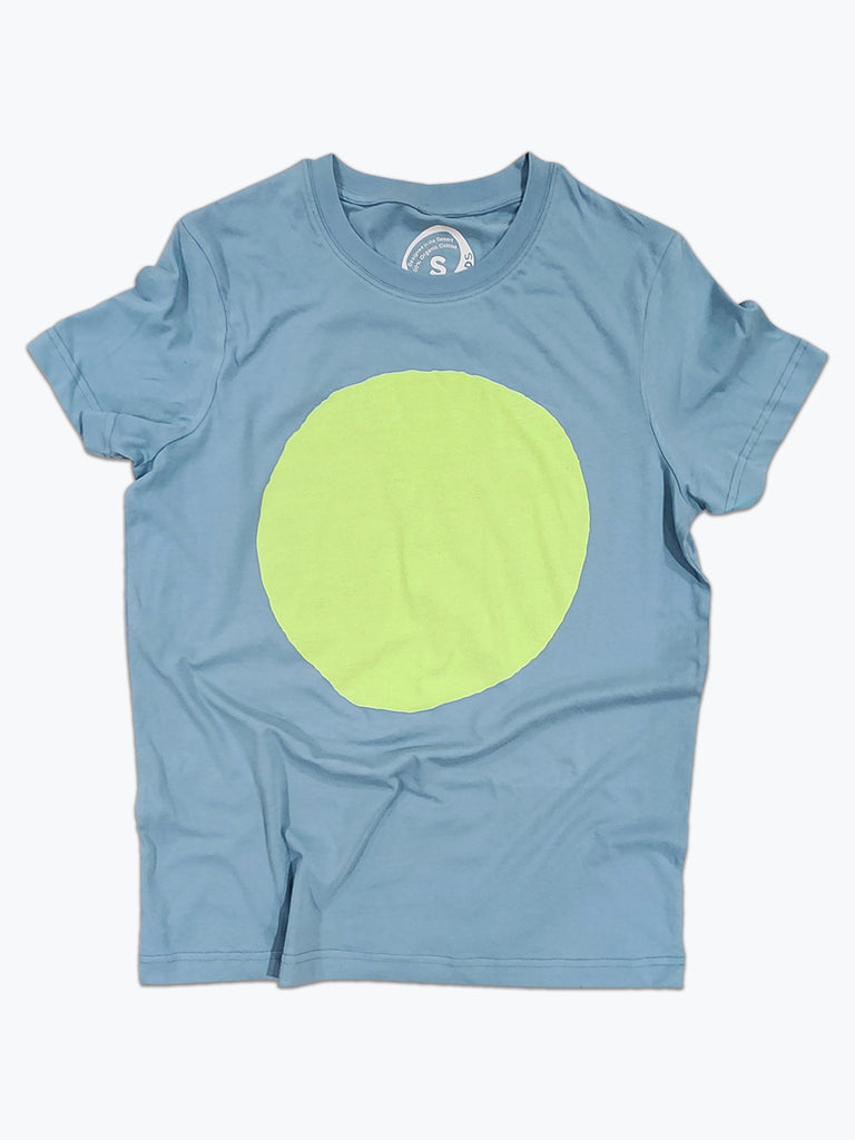 Circle Tee - Slate Chartreuse