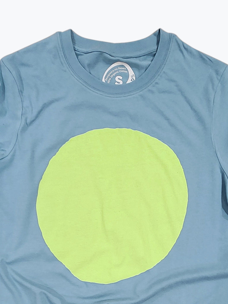 Circle Tee - Slate Chartreuse