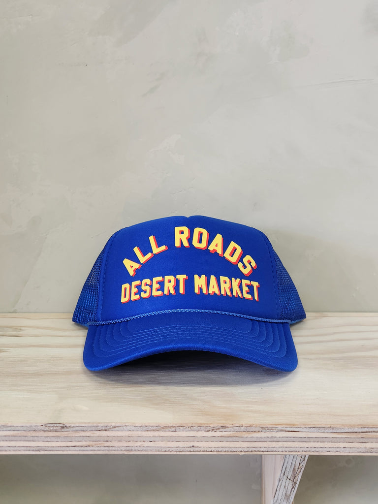 Desert Market Trucker Hat - Cobalt