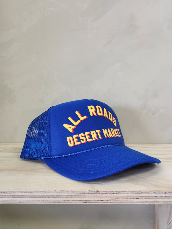 Desert Market Trucker Hat - Cobalt