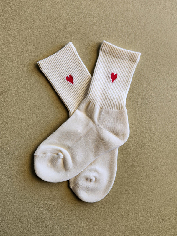 Heart Tube Sock - Women's