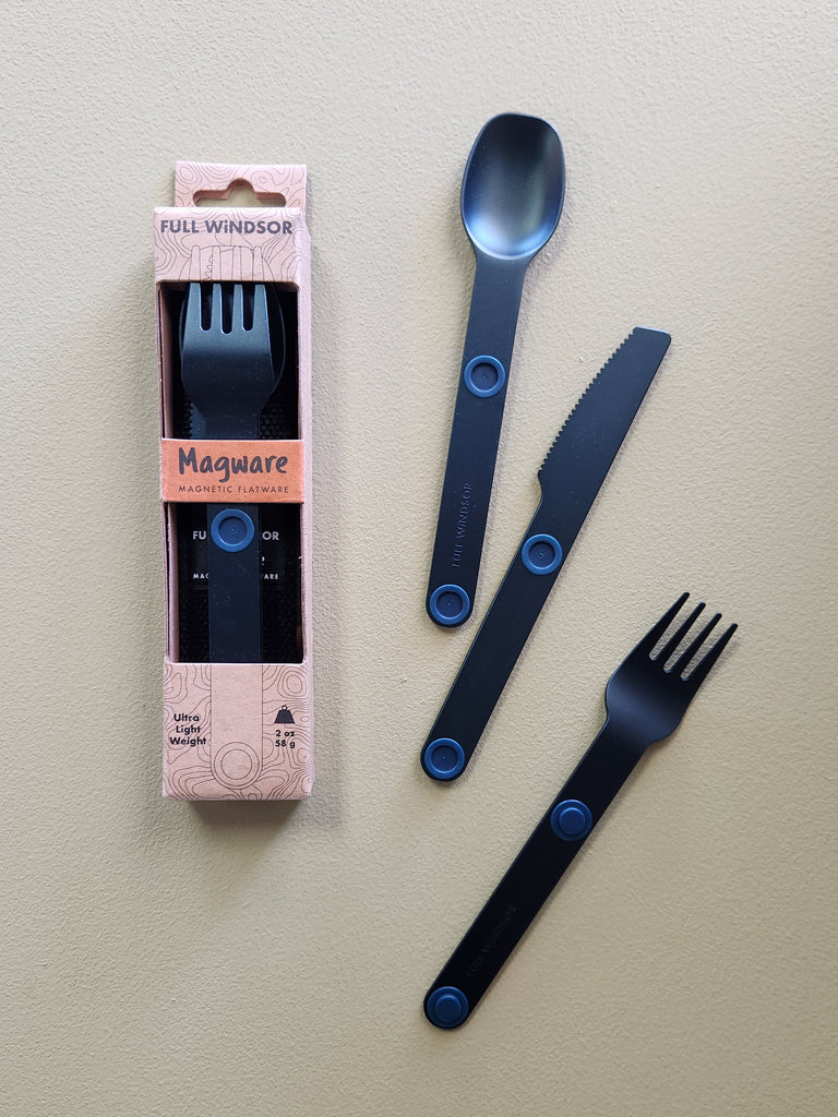 Magnetic Travel Cutlery - Blue