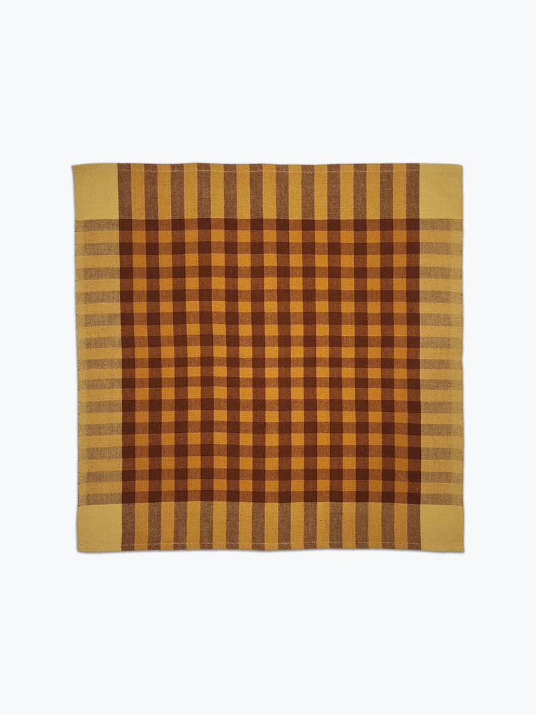 Grid Napkin Pair - Maize