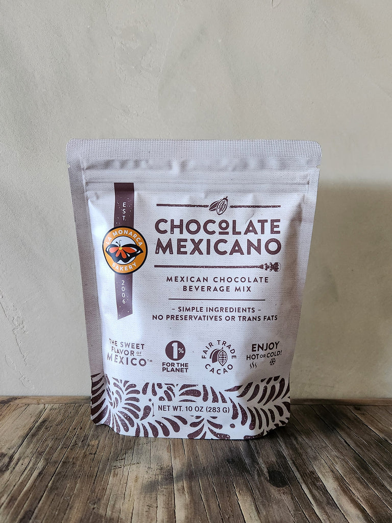 A pouch of mexican hot chocolate beverage mix.