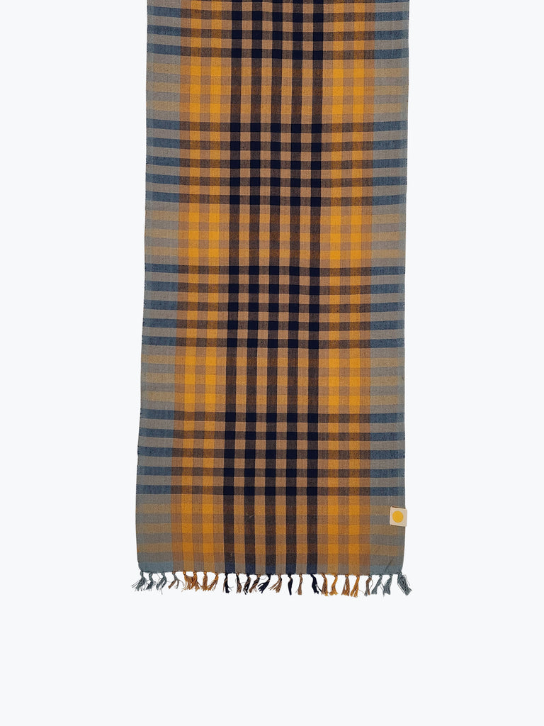 Covington Plaid Table Runner - Storm